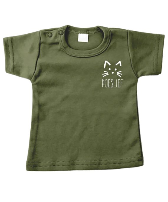 t-shirtje poeslief khaki