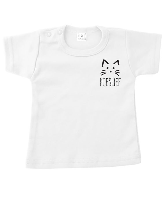 t-shirtje poeslief wit